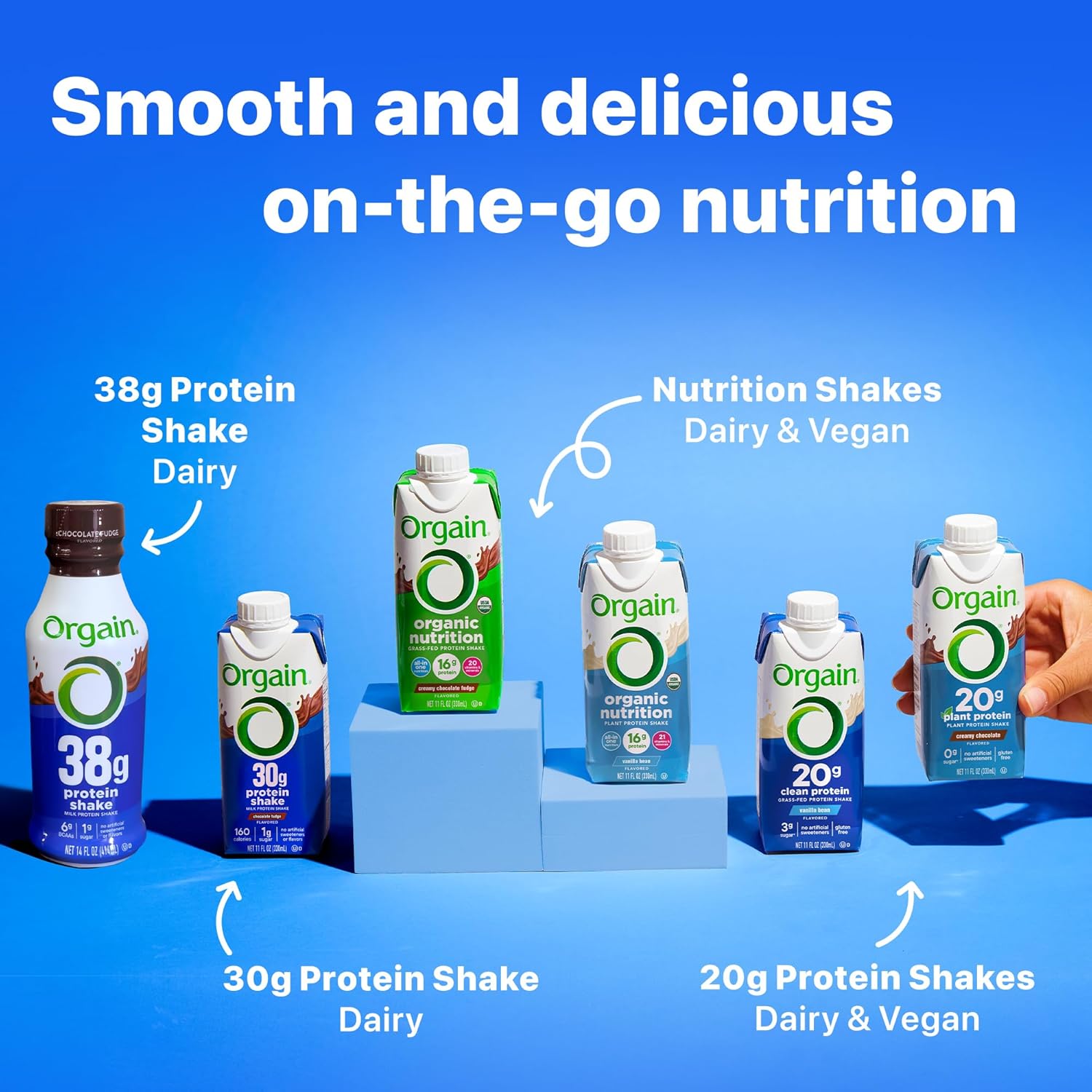 Orgain 30g High Protein Shake, Dairy Isolate Milk Protein, Chocolate Fudge, 6g BCAAs, 1g Sugar Per Serving, Meal Replacement, Ready to Drink, Keto Friendly, Gluten-Free 11 Fl Oz (Pack of 12) - Image 7