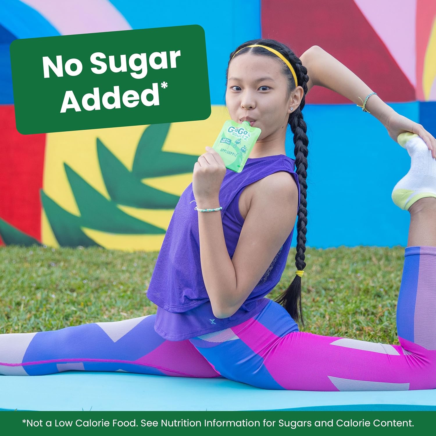 GoGo squeeZ Applesauce and Fruit Puree, Apple Apple, 3.2 oz (Pack of 20), Unsweetened Fruit Snacks for Kids, Gluten Free, Nut Free and Dairy Free, Recloseable Cap, BPA Free Pouches - Image 3