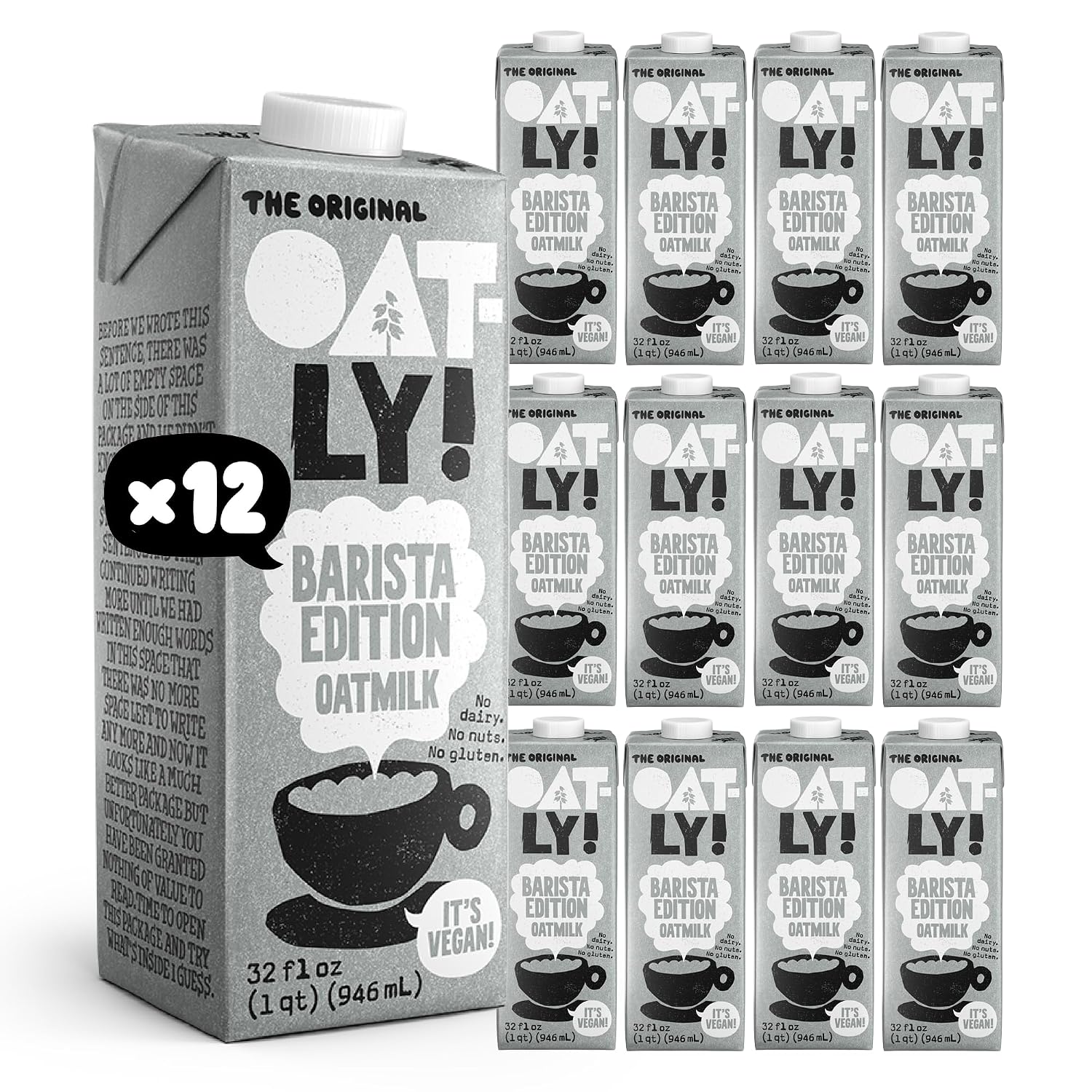 Oatly Barista Edition Oat Milk 32 fl. oz (12/Case)