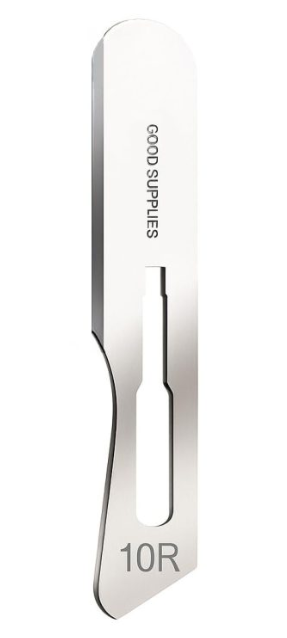 Good Supplies 10R Dermaplane Sterile Surgical Blades - Image 2